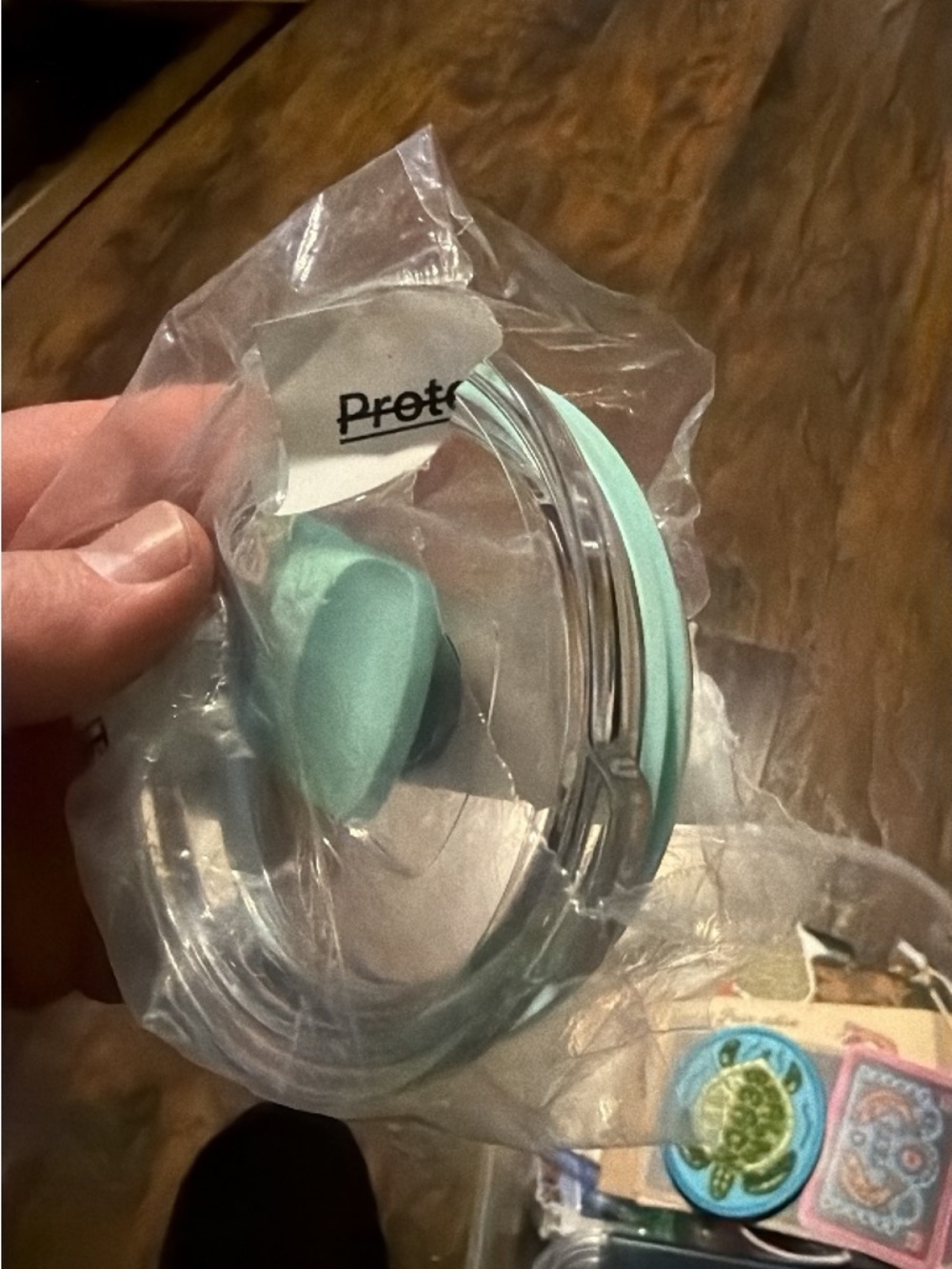 Mint Green Silicone Pacifier with Clear Shield